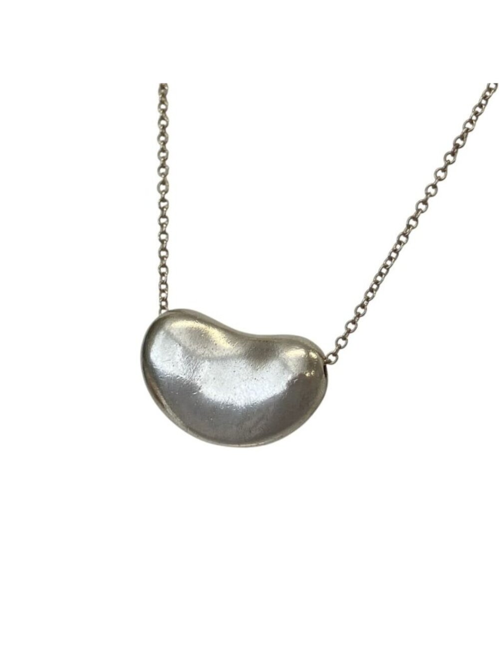 Tiffany & Co Elsa Peretti Large Bean Necklace Silver